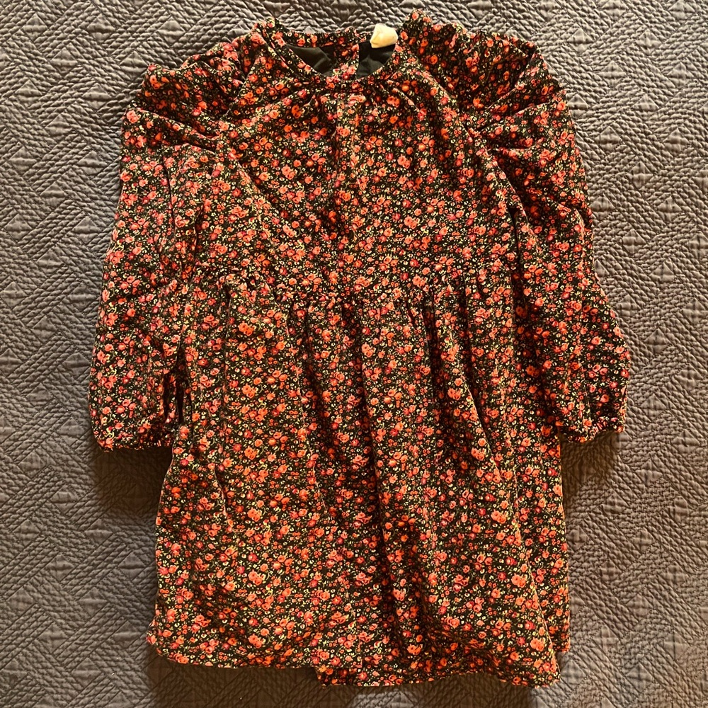 EUC Gap Kids Corduroy Puff Sleeve Dress - 5T